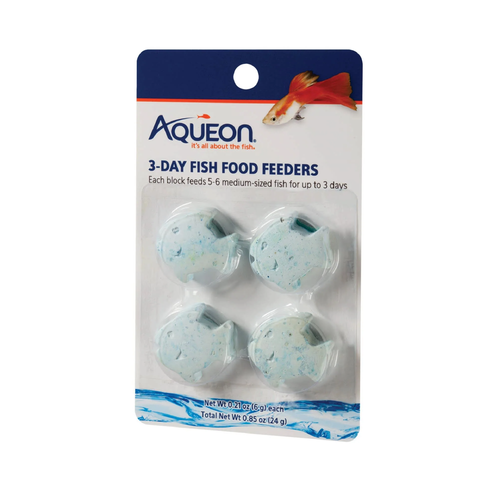 Aqueon 3-Day Fish Food Feeders 4ct - Image 1