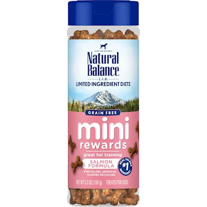 Natural Balance L.I.D Mini Rewards Soft & Chewy Salmon Recipe Dog Treats 5.3-oz - Image 1