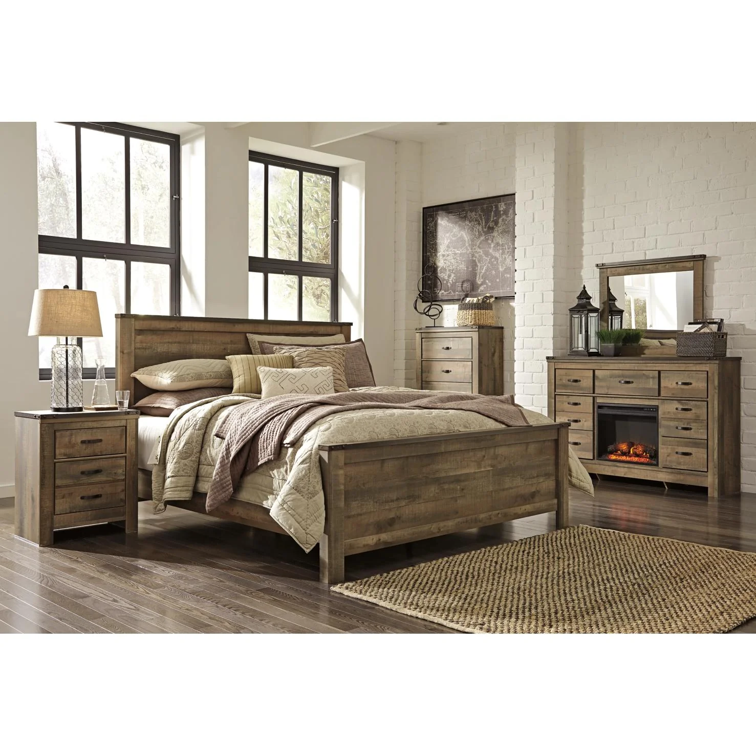 Signature Design by Ashley Trinell King Panel Bed B446-58/B446-56/B446-97 - Image 3