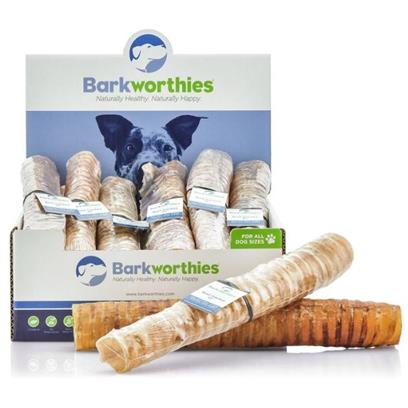 Barkworthies All Natural Beef Trachea Chewable Digestible Pet Dog Chew Treat 12 - Image 1