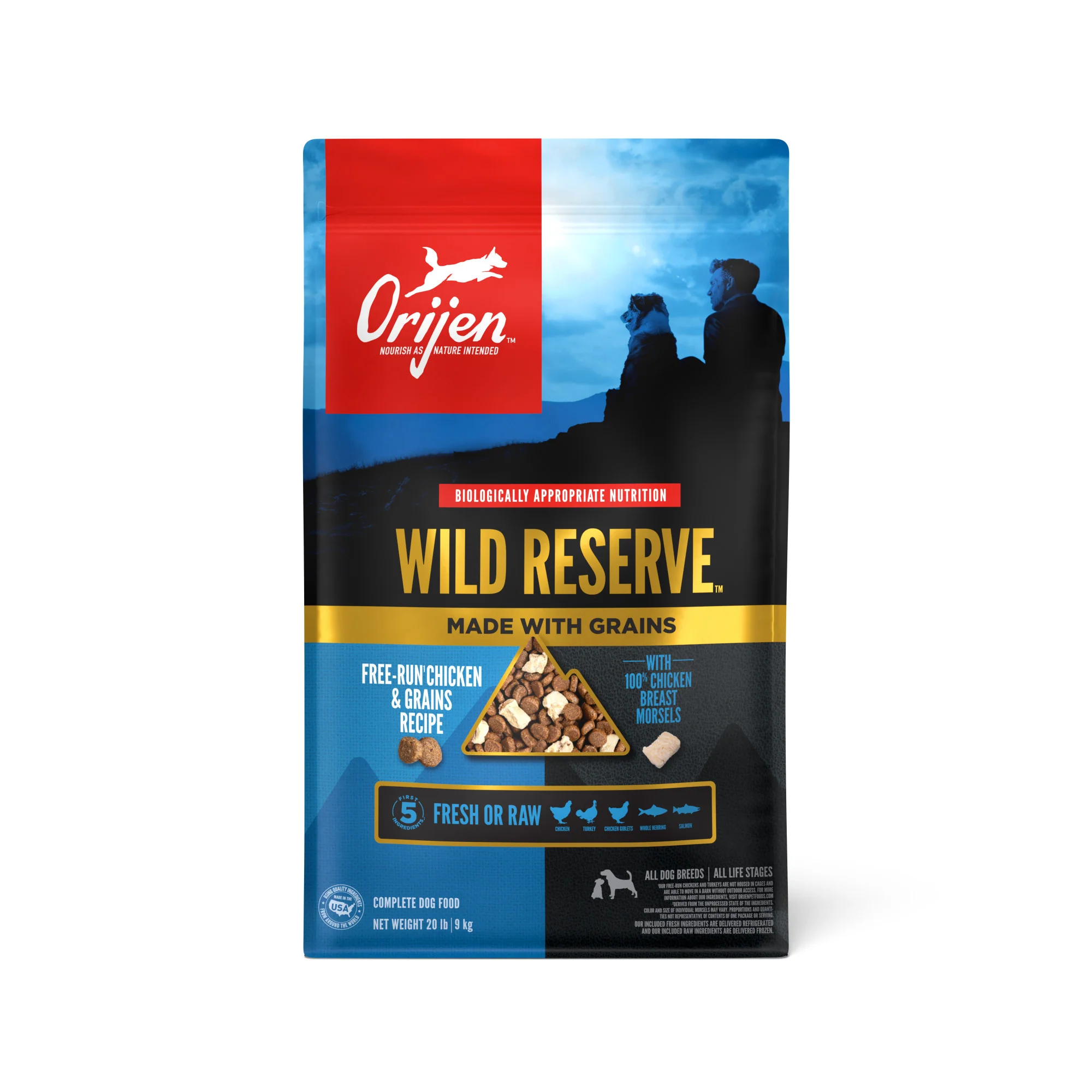 Orijen Dry Dog Food Wild Reserve Free-Run Chicken & Grains Recipe 20lb - Image 1