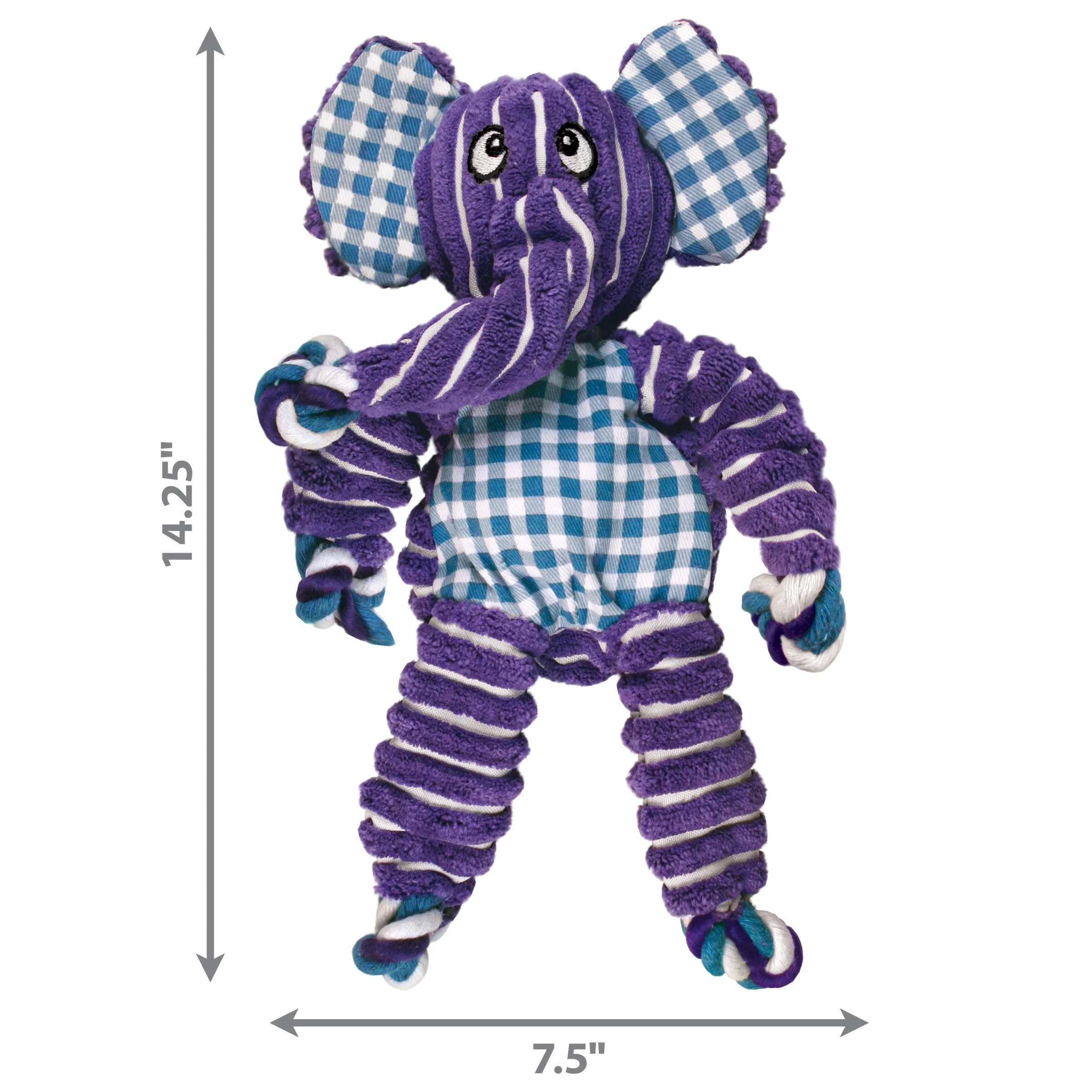 Kong Dog Toy Floppy Knots Elephant  Large - Image 1
