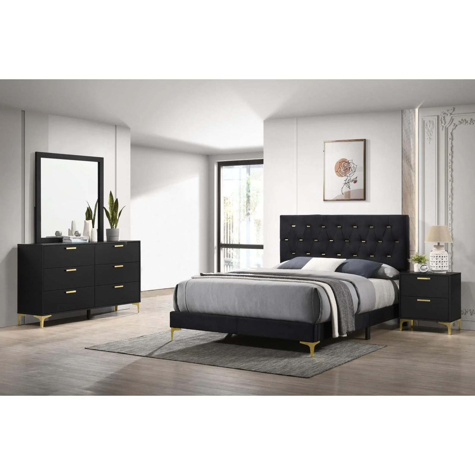 Coaster Furniture Kendall 224451KE-S5 7 pc King Panel Bedroom set - Image 1