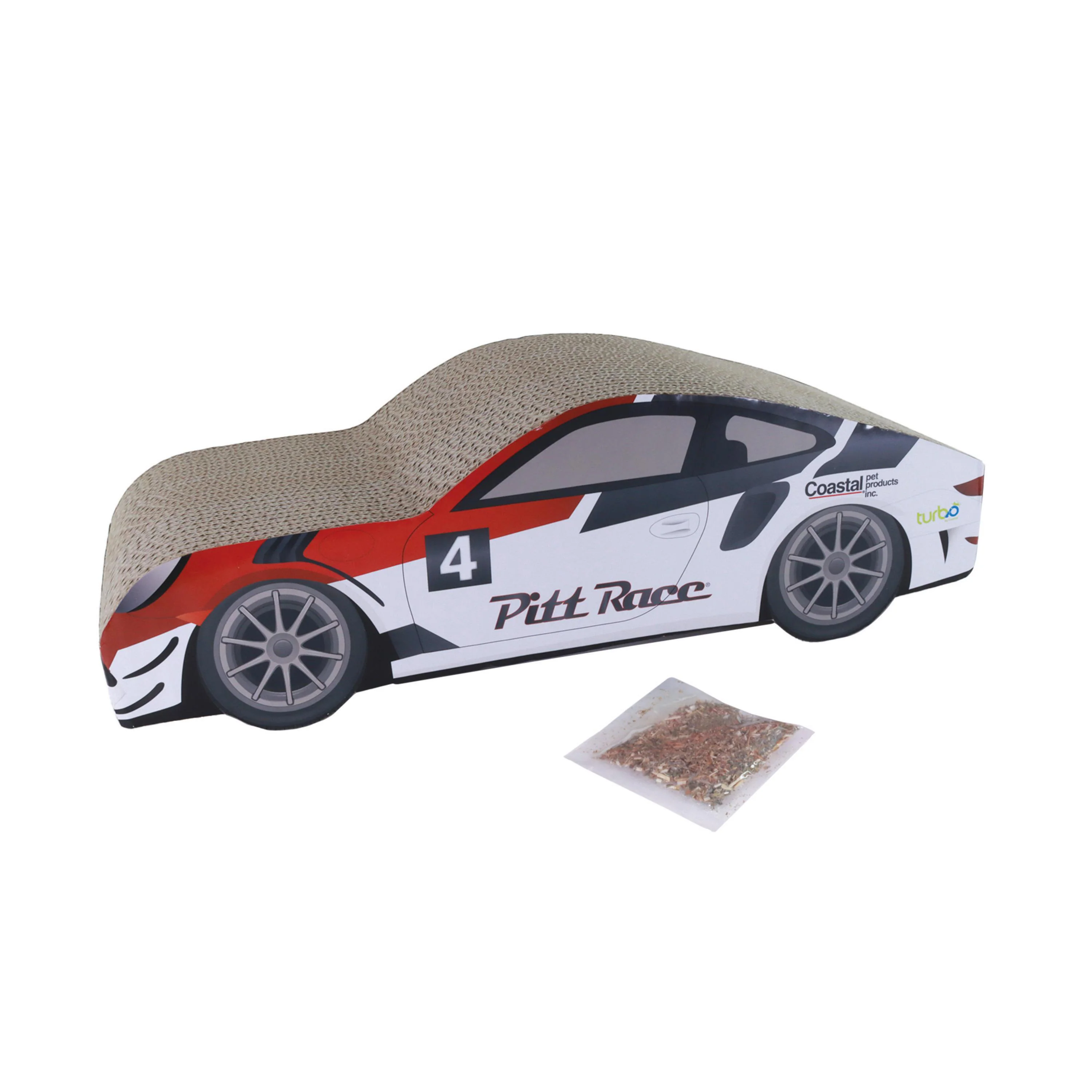 Coastal Turbo Race Car Cat Scratcher - Image 1