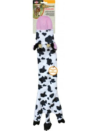 Spot Ethical Pet Dog Toy Skinneeez Crinkler Cow 23In - Image 1