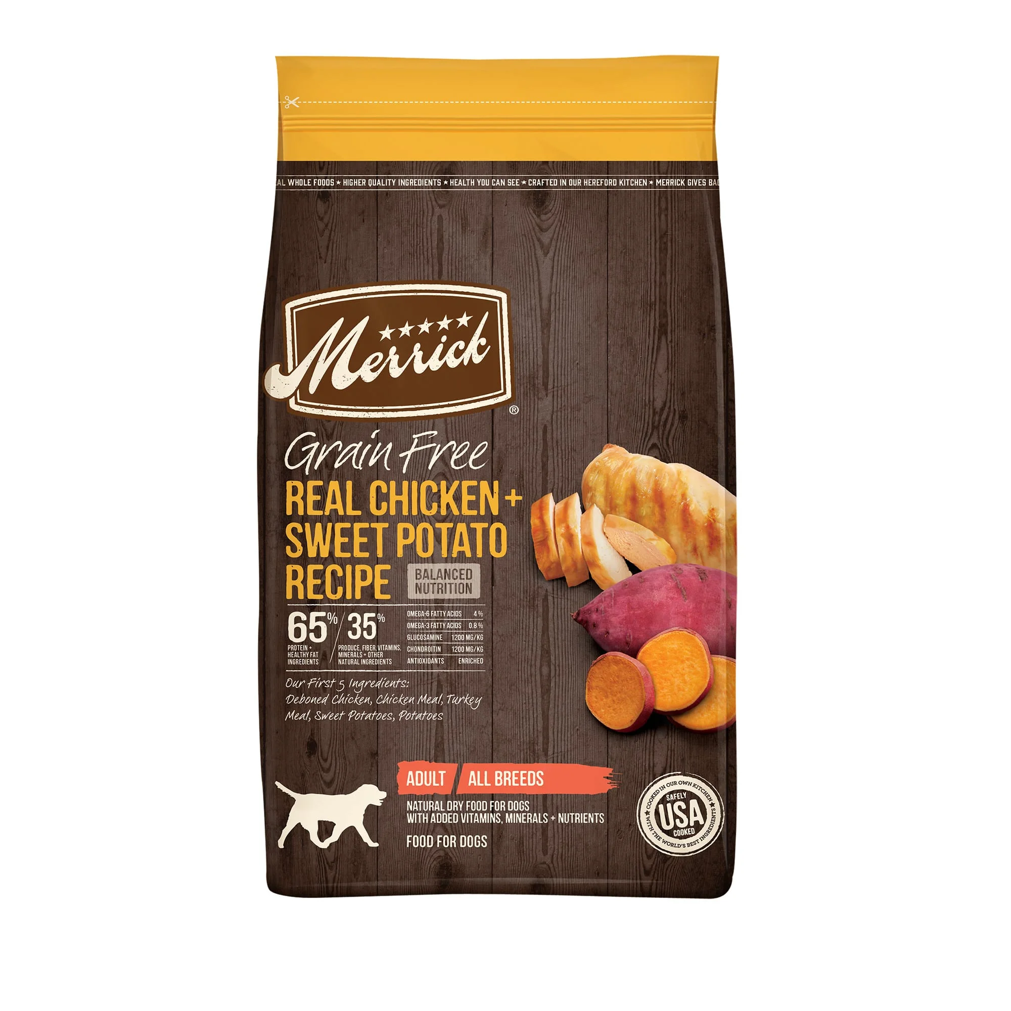 Merrick Grain-Free Chicken & Sweet Potato, 4 lb - Image 1