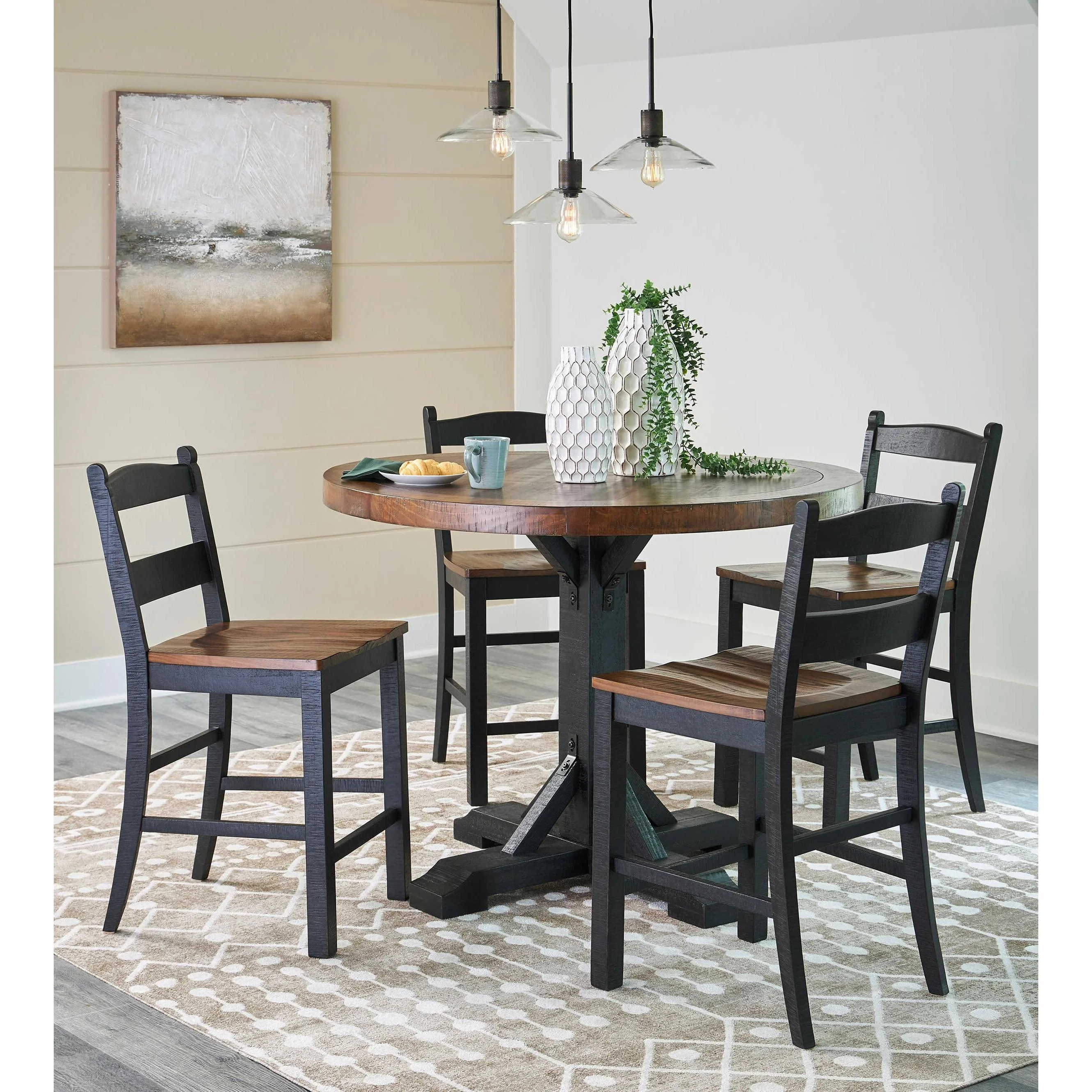 Signature Design by Ashley Valebeck D546D20 5 pc Counter Height Dining Set - Image 1