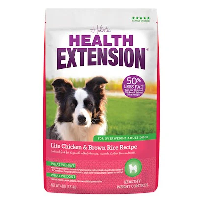 Health Extension Lite Chicken & Brown Rice Recipe Dry Dog Food, 30-pounds - Image 1