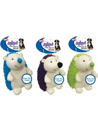 Spot Ethical Pet Dog Toy Giggler Plush Hedgehog 6.5In Assorted - Image 1