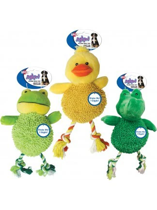 Spot Ethical Pet Dog Toy Giggler Plush Water Critter 12In Assorted - Image 1