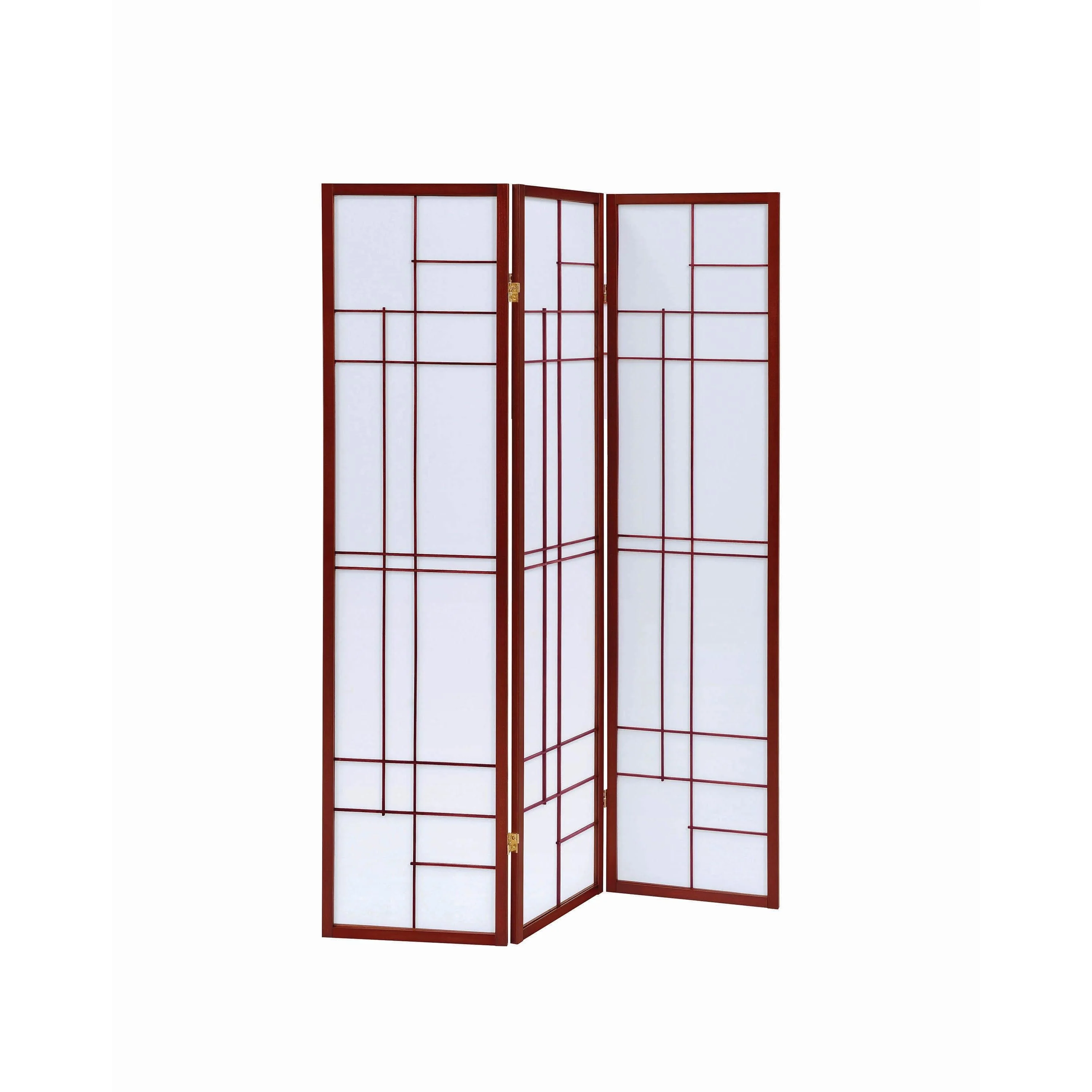Coaster Furniture Katerina 900110 3-Panel Room Divider Folding Shoji Screen – Cherry