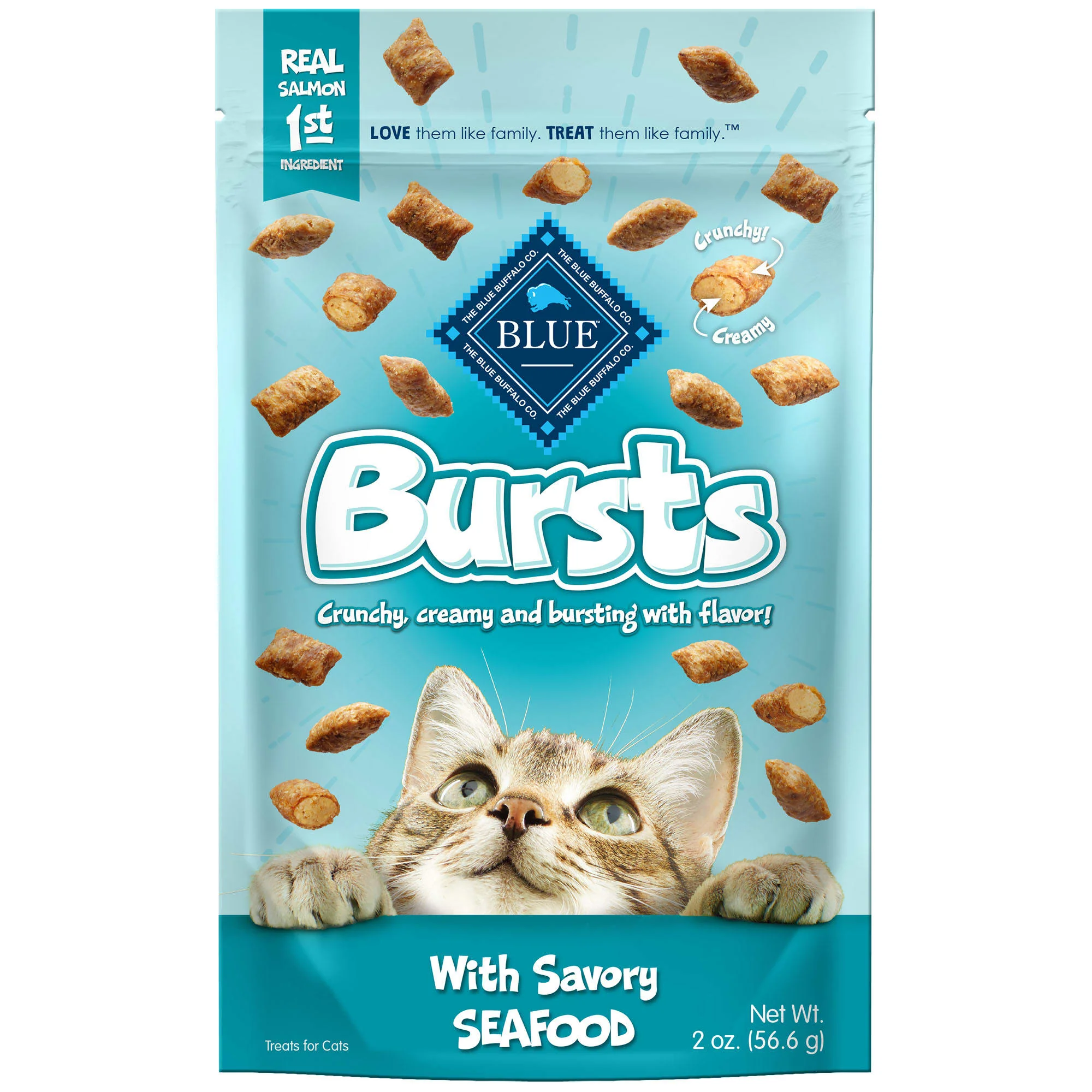 Blue Buffalo Bursts Feline Seafood Flavour Cat Treats  2 oz. - Image 1