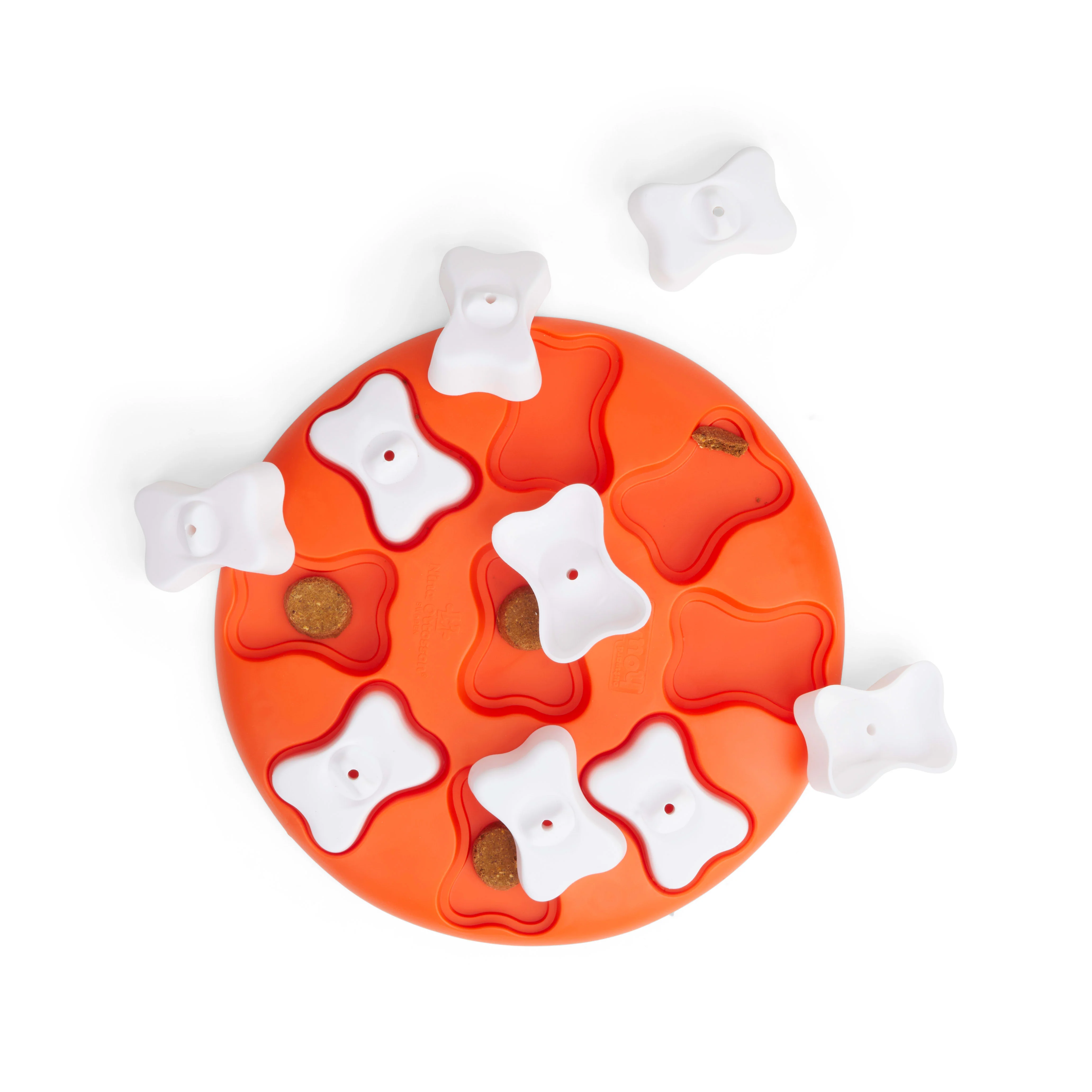 Outward Hound Smart Interactive Treat Puzzle Dog Toy  Orange  One-Size - Image 1