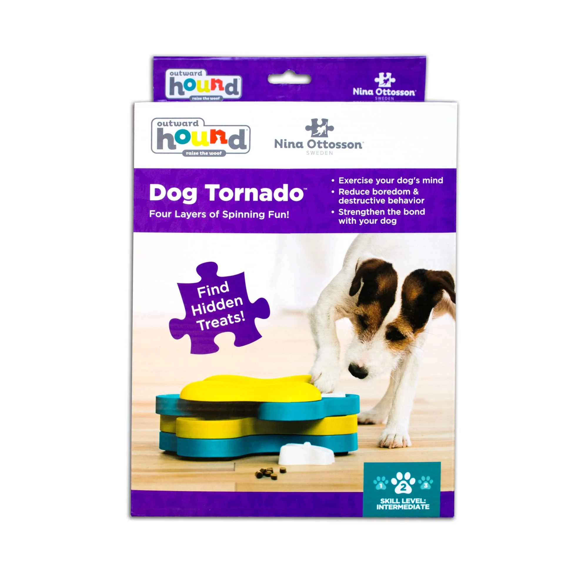 Petstages Dog Tornado Nina Ottosson Treat Dispensing Interactive Brain Dog Toy - Image 1