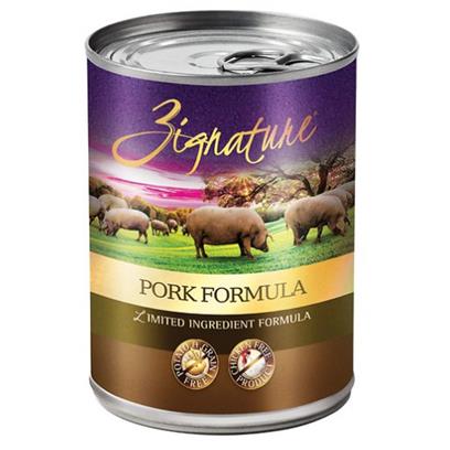 Zignature Pork Limited Ingredient Formula Grain-Free Canned Dog Food 13-oz - Image 1
