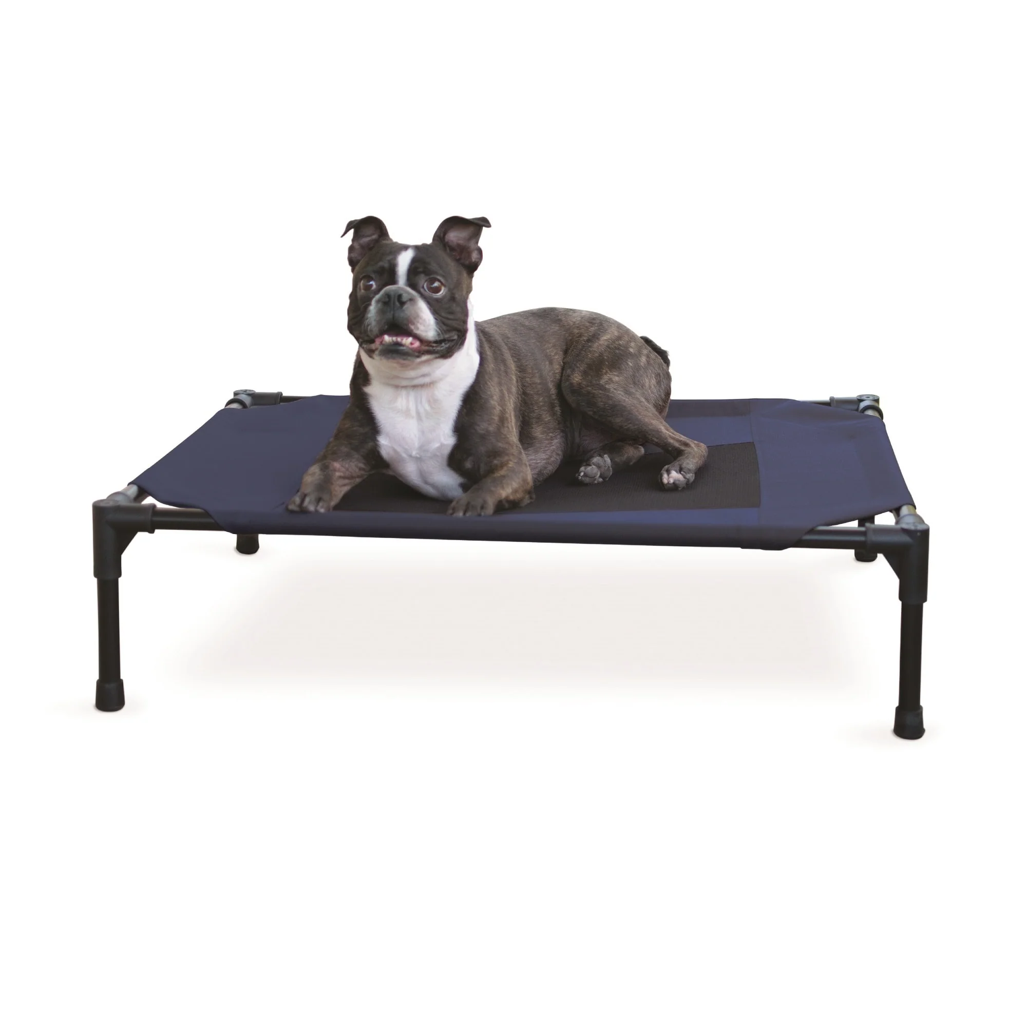K&H Pet Products Original Pet Cot Elevated Pet Bed Medium Blue 25  x 32  x 7 - Image 1