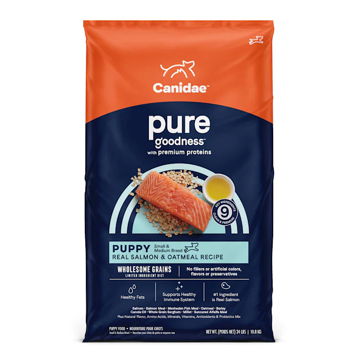 Canidae Pure Puppy Real Salmon & Oatmeal Recipe Dry Food, 24 lbs. - Image 1