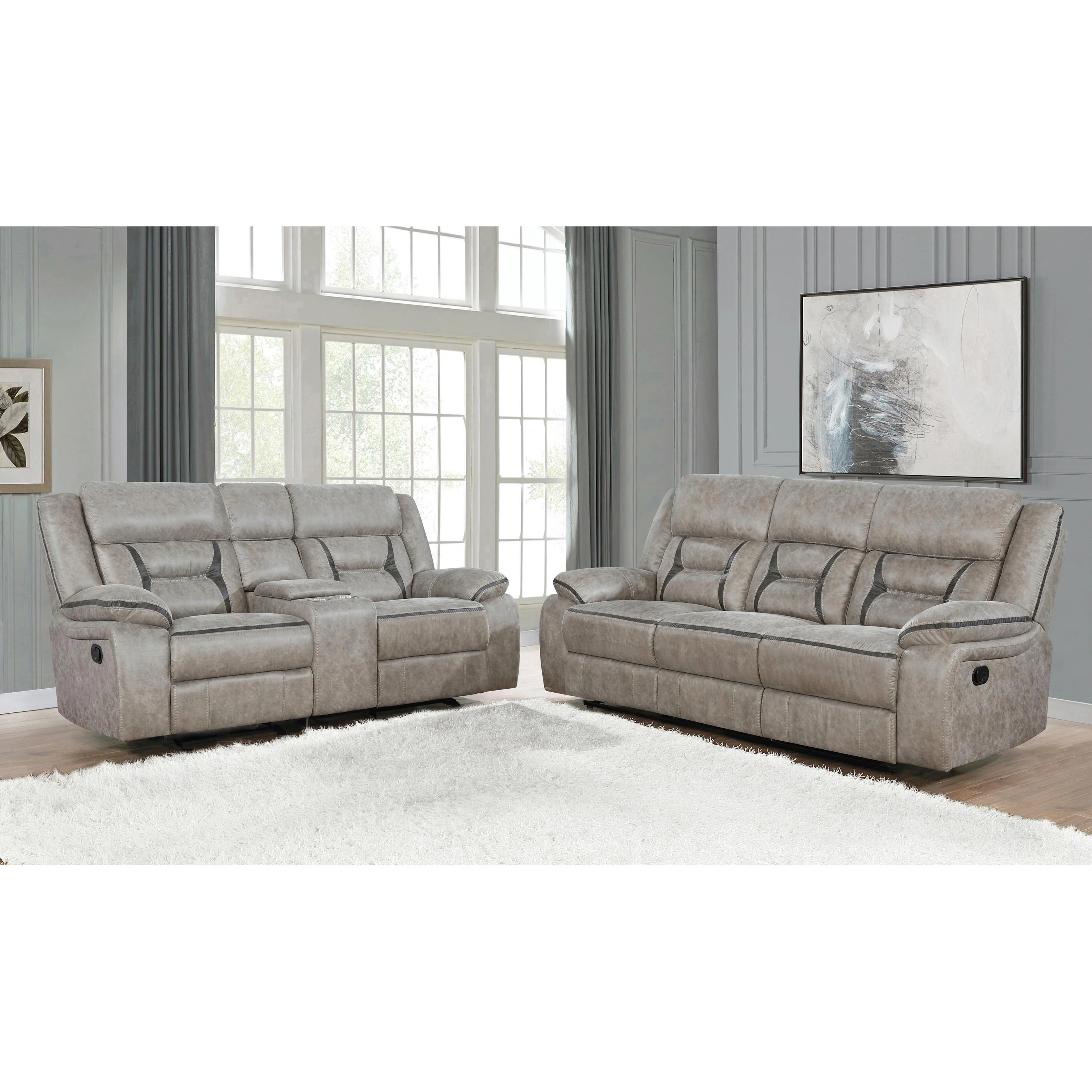 Coaster Furniture Greer 651351-S2 2 pc Reclining Living Room Set - Image 1