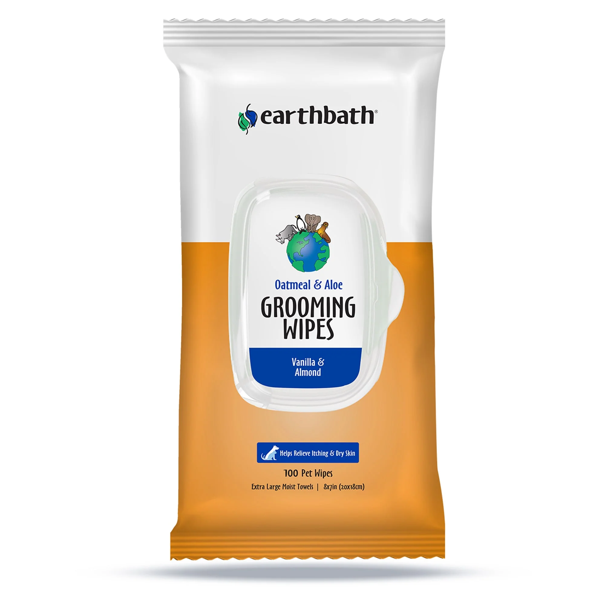 Earthbath Earthbath Oatmeal Aloe Vanilla Puppy Wipes - 100 Count - Image 1