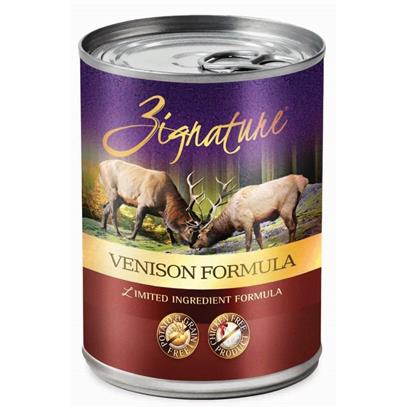 ZIGNATURE Canned Dog Food Venison 13oz - Image 1