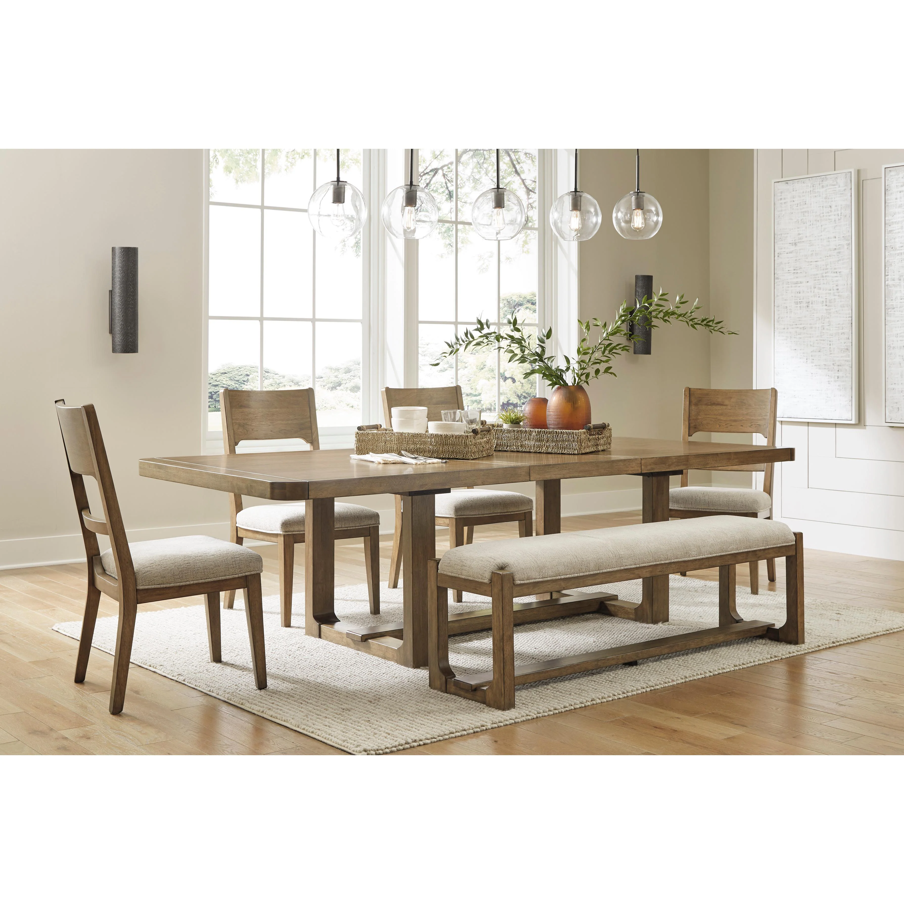 Signature Design by Ashley Cabalynn D974D2  6 pc Dining Set - Image 1