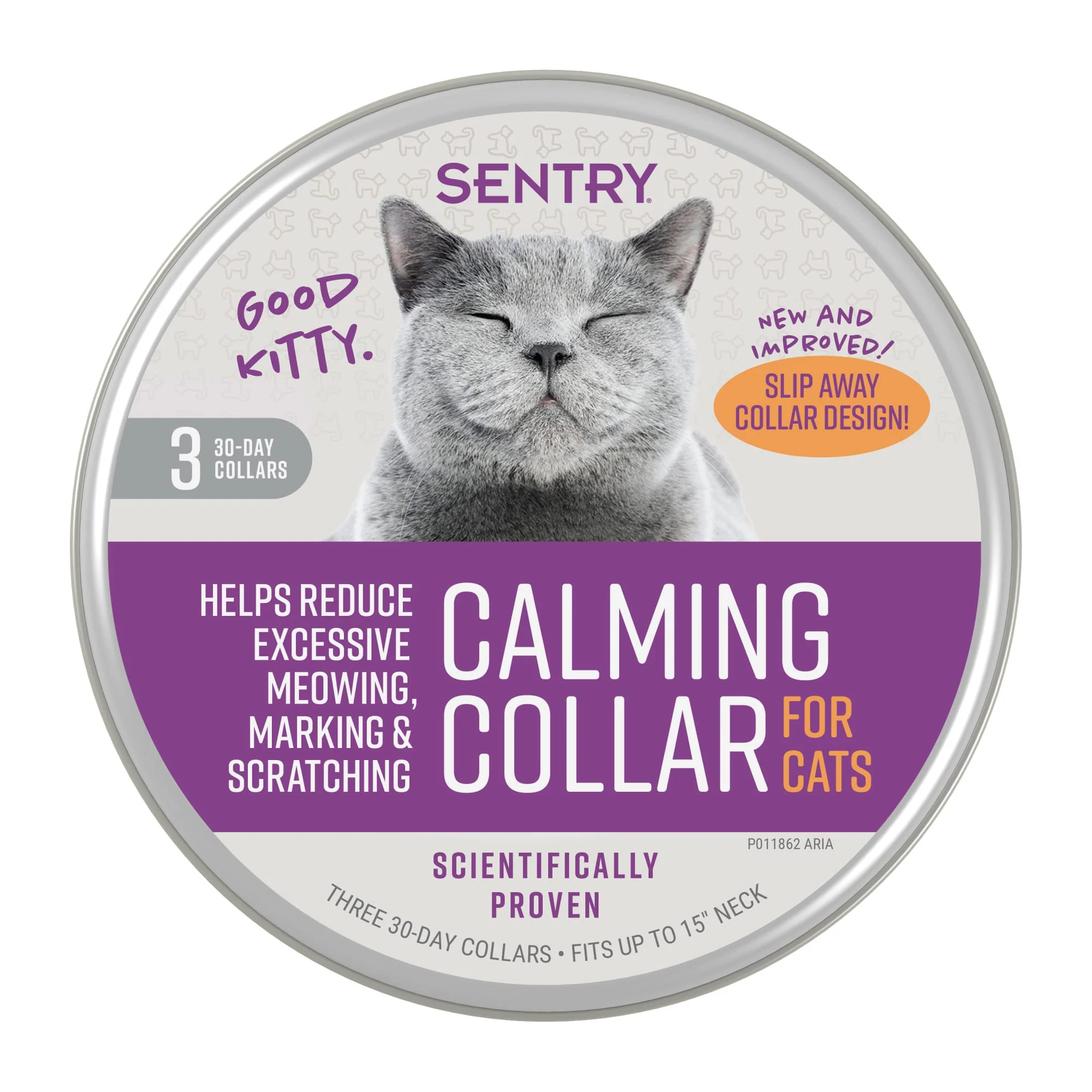Sentry Calming Collar for Cats 3pk - Image 1