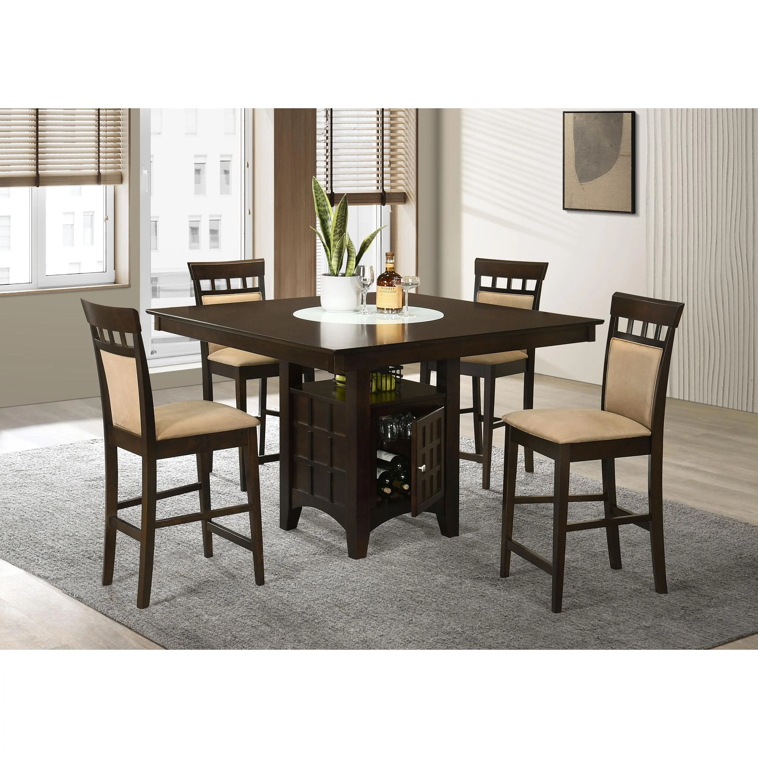 Coaster Furniture Gabriel 100438 5-Piece Counter Height Dining Set - Image 1
