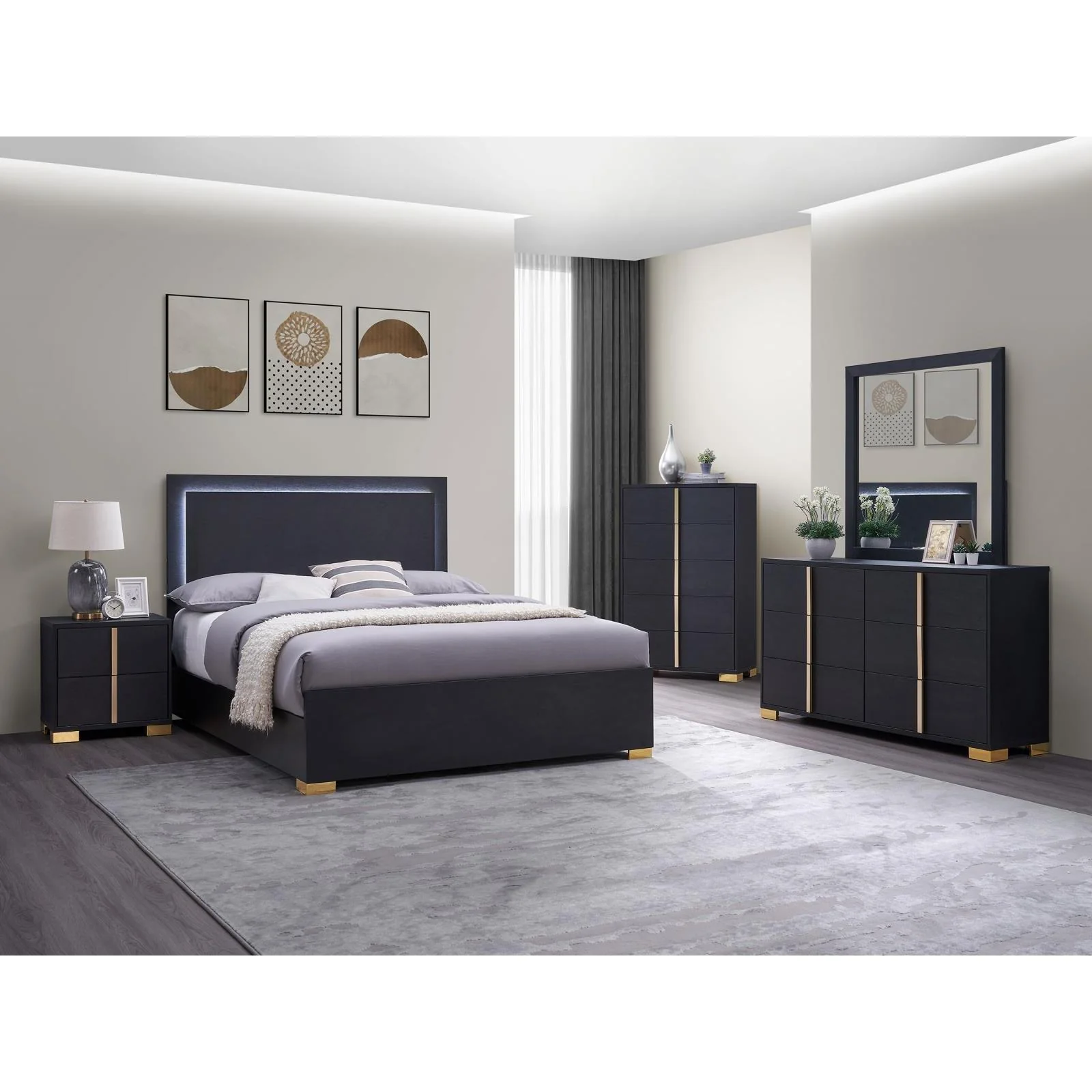 Coaster Furniture Marceline 222831Q-S5 7 pc Queen Panel Bedroom Set - Image 1