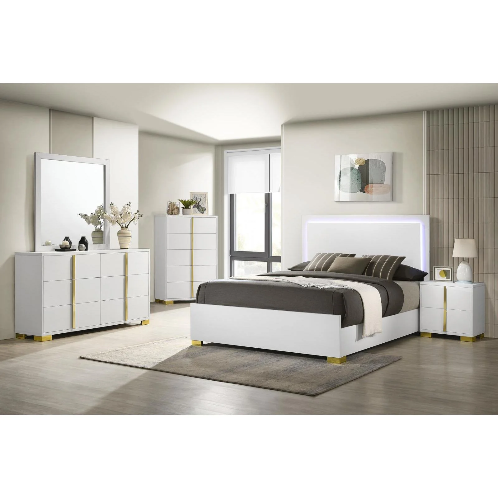 Coaster Furniture Marceline 222931F-S5 7 pc Full Panel Bedroom Set - Image 1