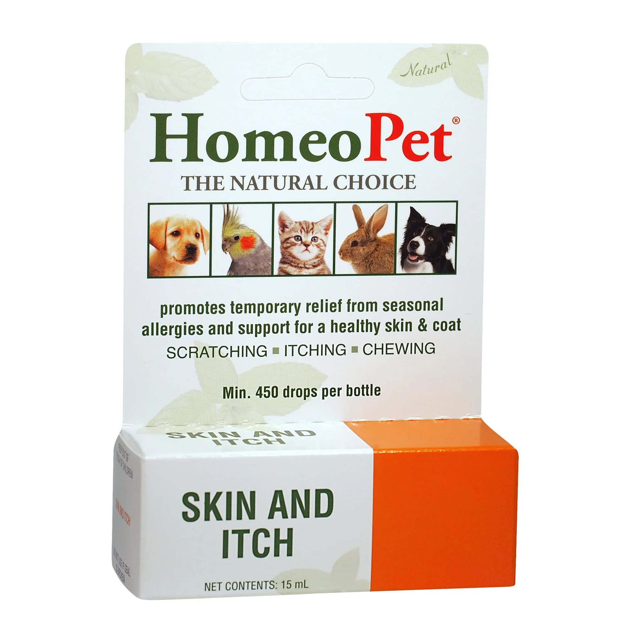 Homeopet Skin & Itch Liquid Drops for Dogs 15ml - Image 1