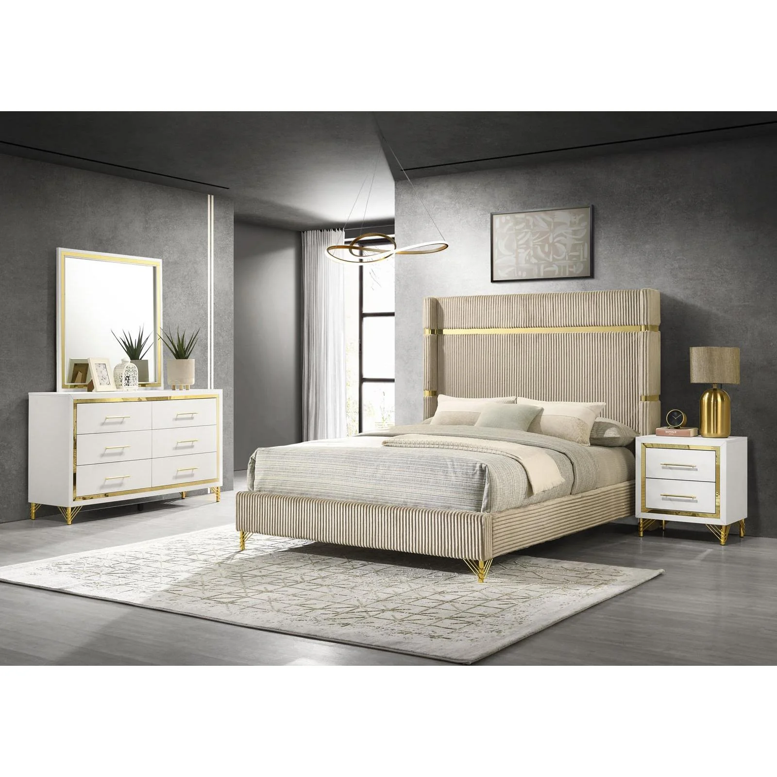 Coaster Furniture Lucia 224731KE-S4 6 pc King Panel Bedroom Set - Image 1