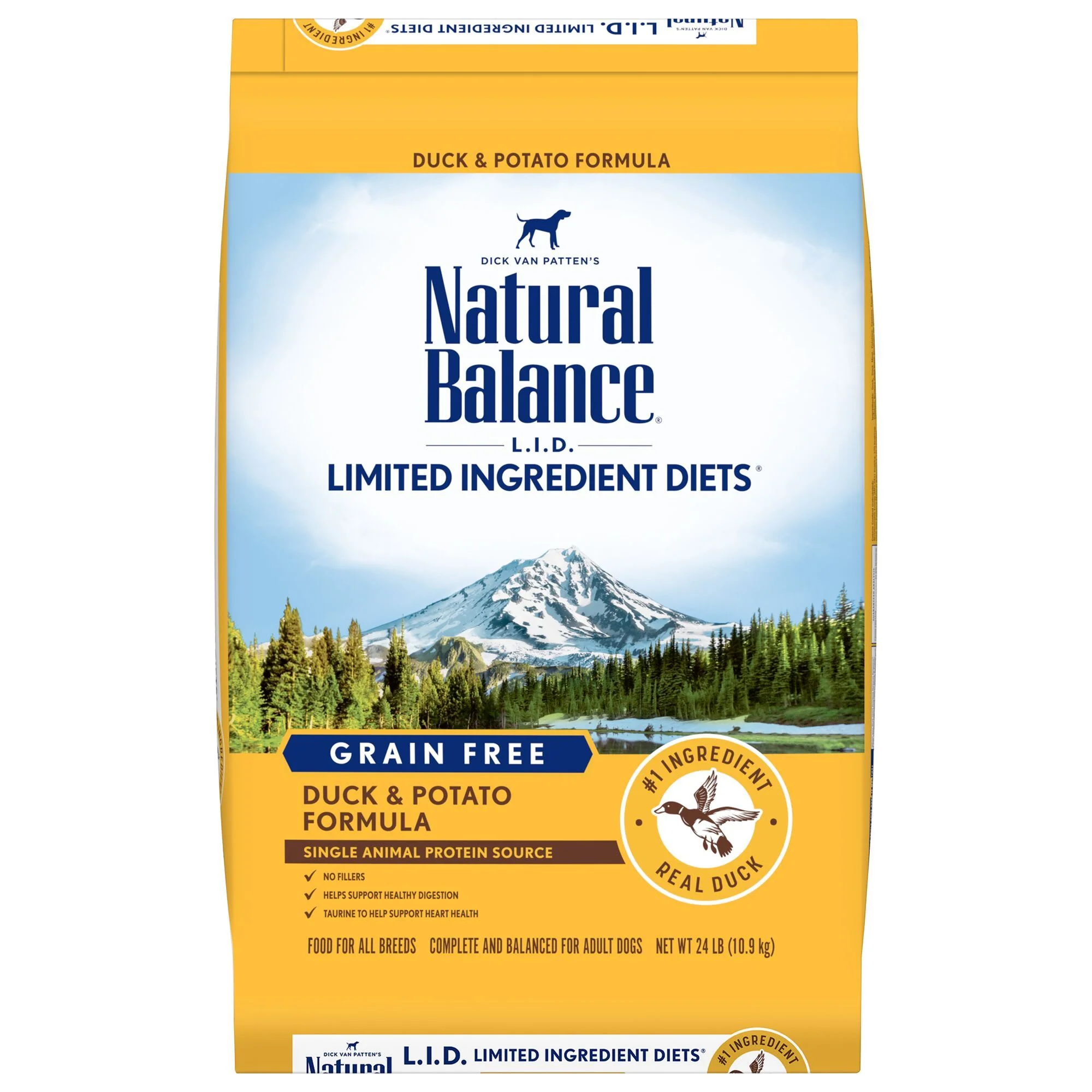 Natural Balance L.I.D. Limited Ingredient Diets Duck & Potato Formula Dry Dog Food  22 Pounds - Image 1