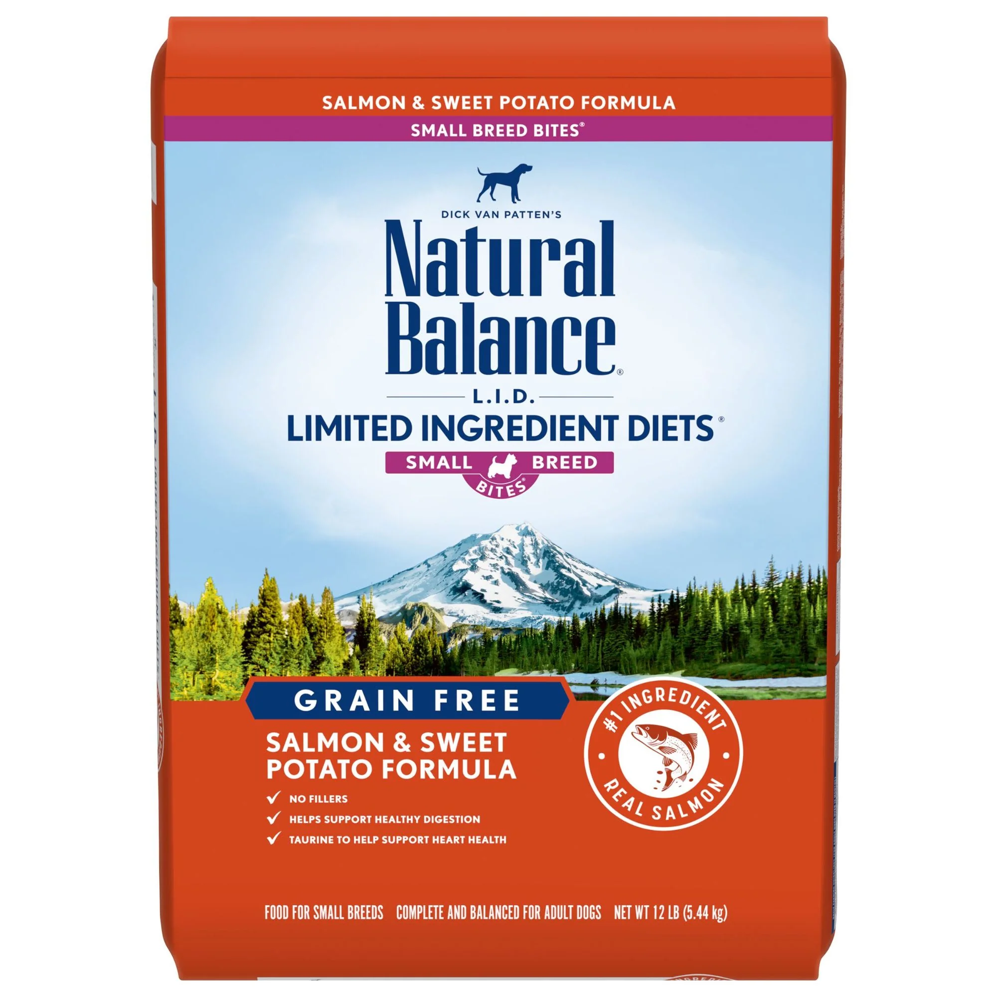 Natural Balance L.I.D. Limited Ingredient Diets Duck & Potato Formula Small Breed Bites Dry Dog Food, 12 Pounds - Image 1