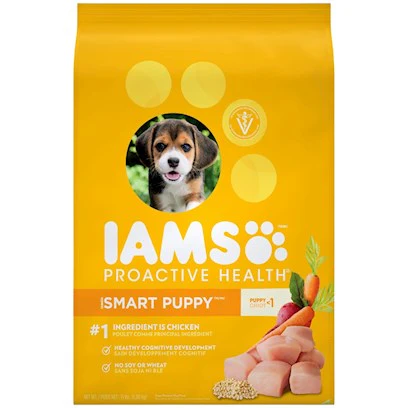 IAMS Smart Puppy Dry Dog Food with Real Chicken  15 lb. Bag - Image 1