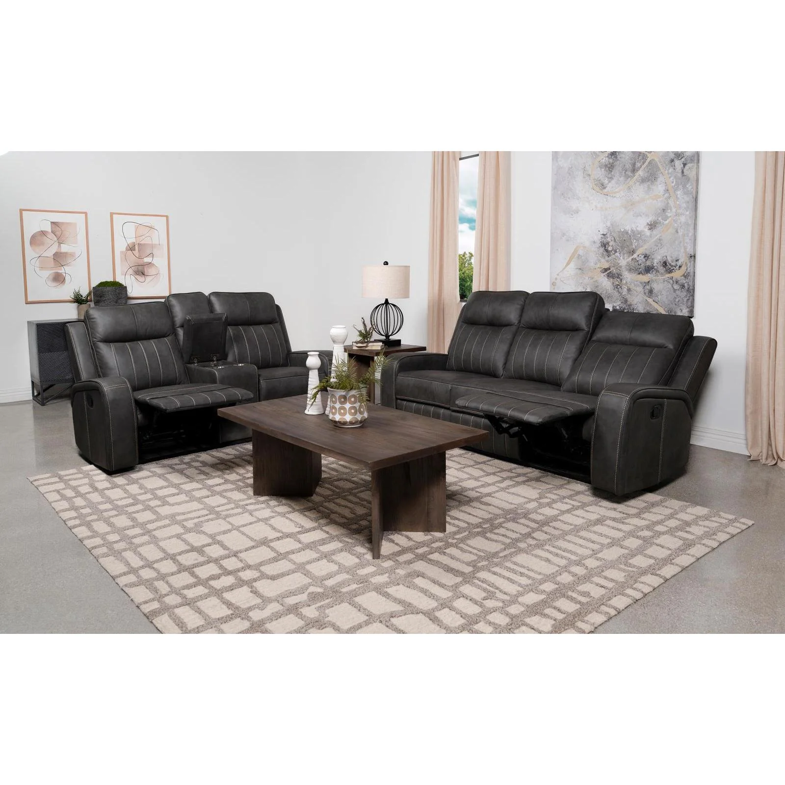Coaster Furniture Raelynn 603191-S2 2 pc Reclining Living Room Set - Image 2