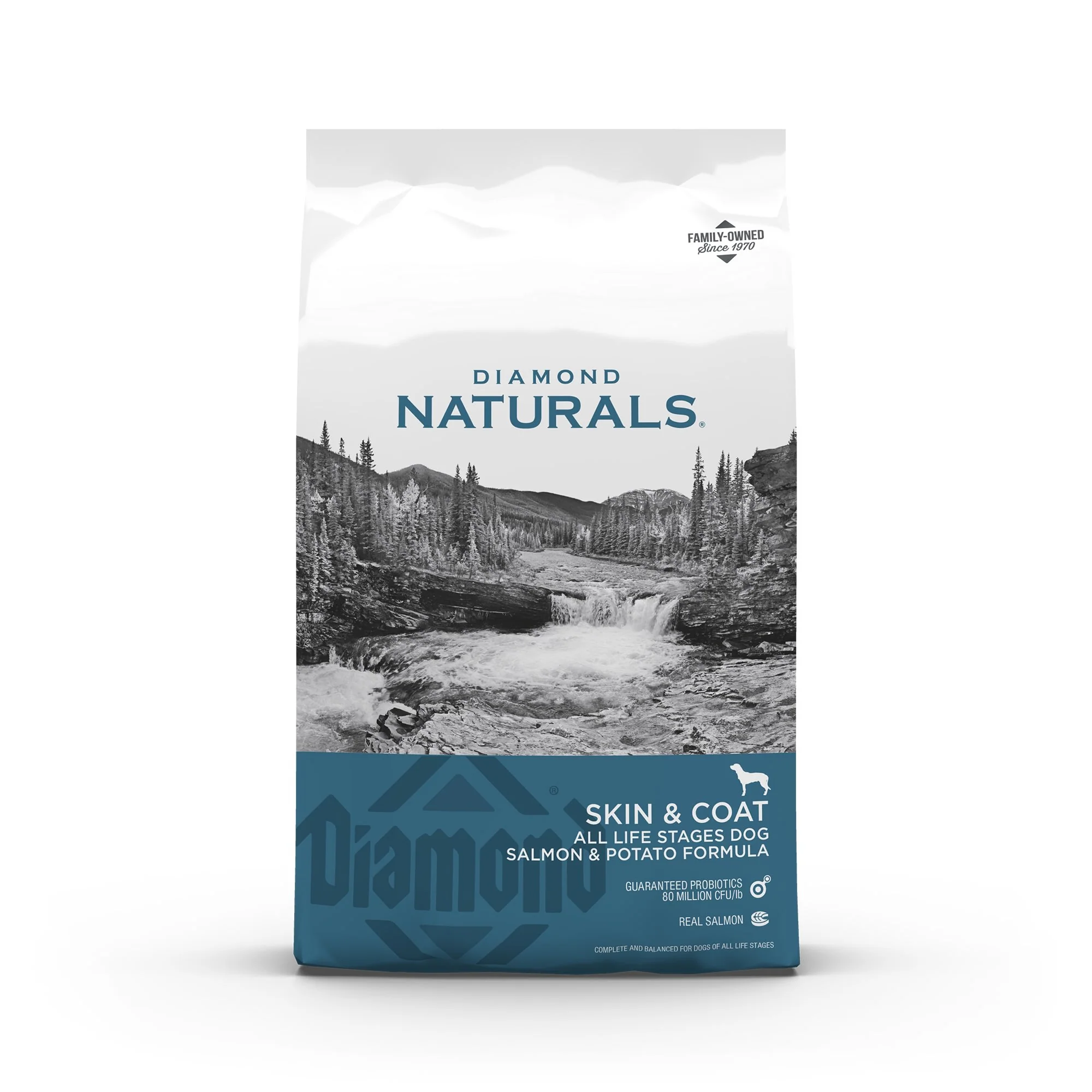 Diamond Naturals Skin and Coat Dry Dog Food, 15 Lb - Image 1
