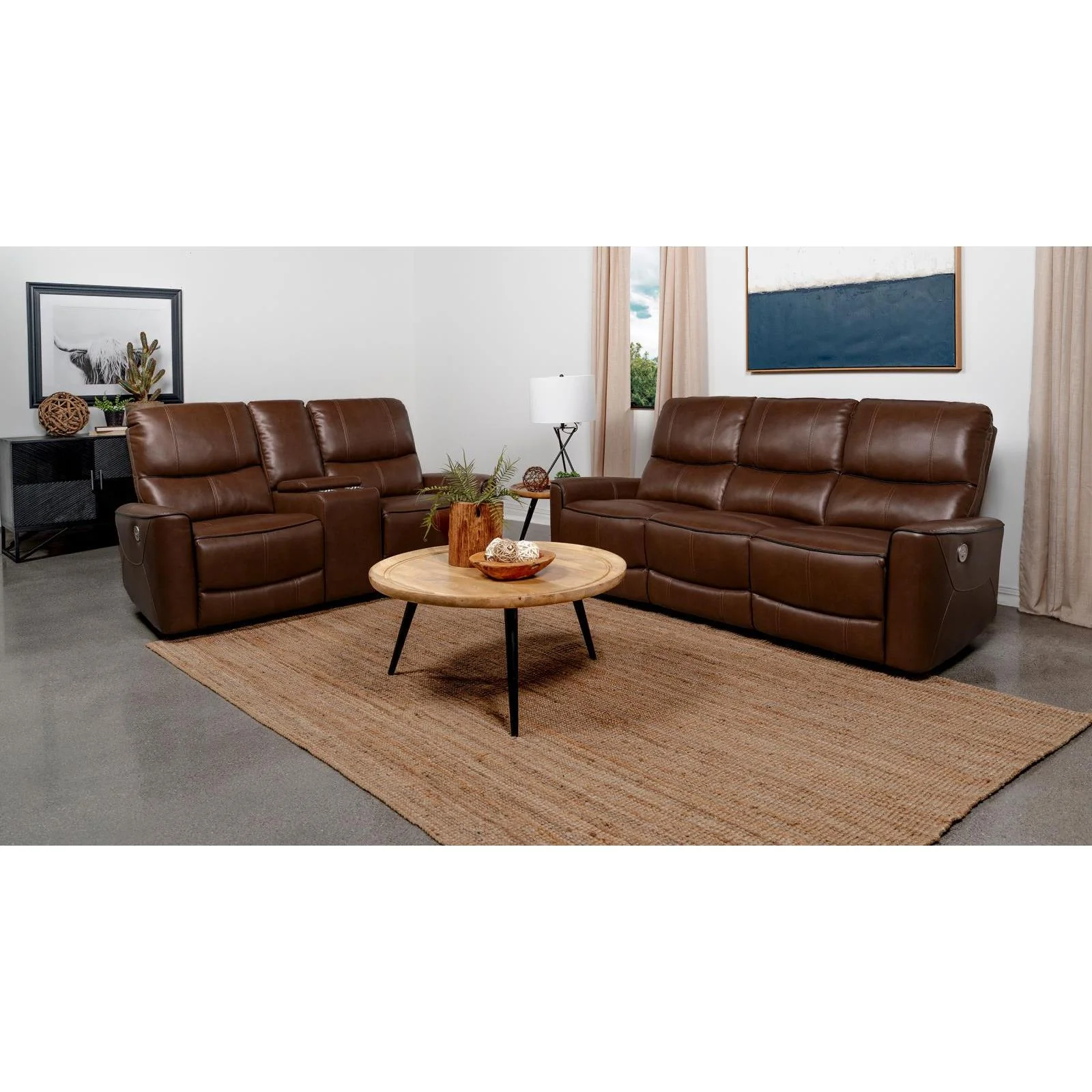 Coaster Furniture Greenfield 610264P-S2 2 pc Power Reclining Living Room Set - Image 1