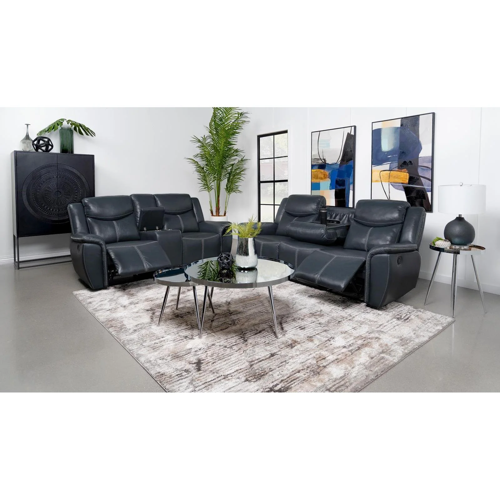 Coaster Furniture Sloane 610271-S2 2 pc Reclining Living Room Set - Image 2