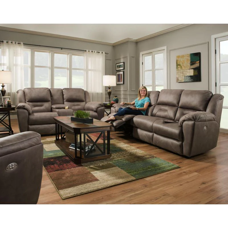 751-61P 186-17 Southern Motion Pandora Power Reclining Fabric Sofa - Passion Hickory - Image 2