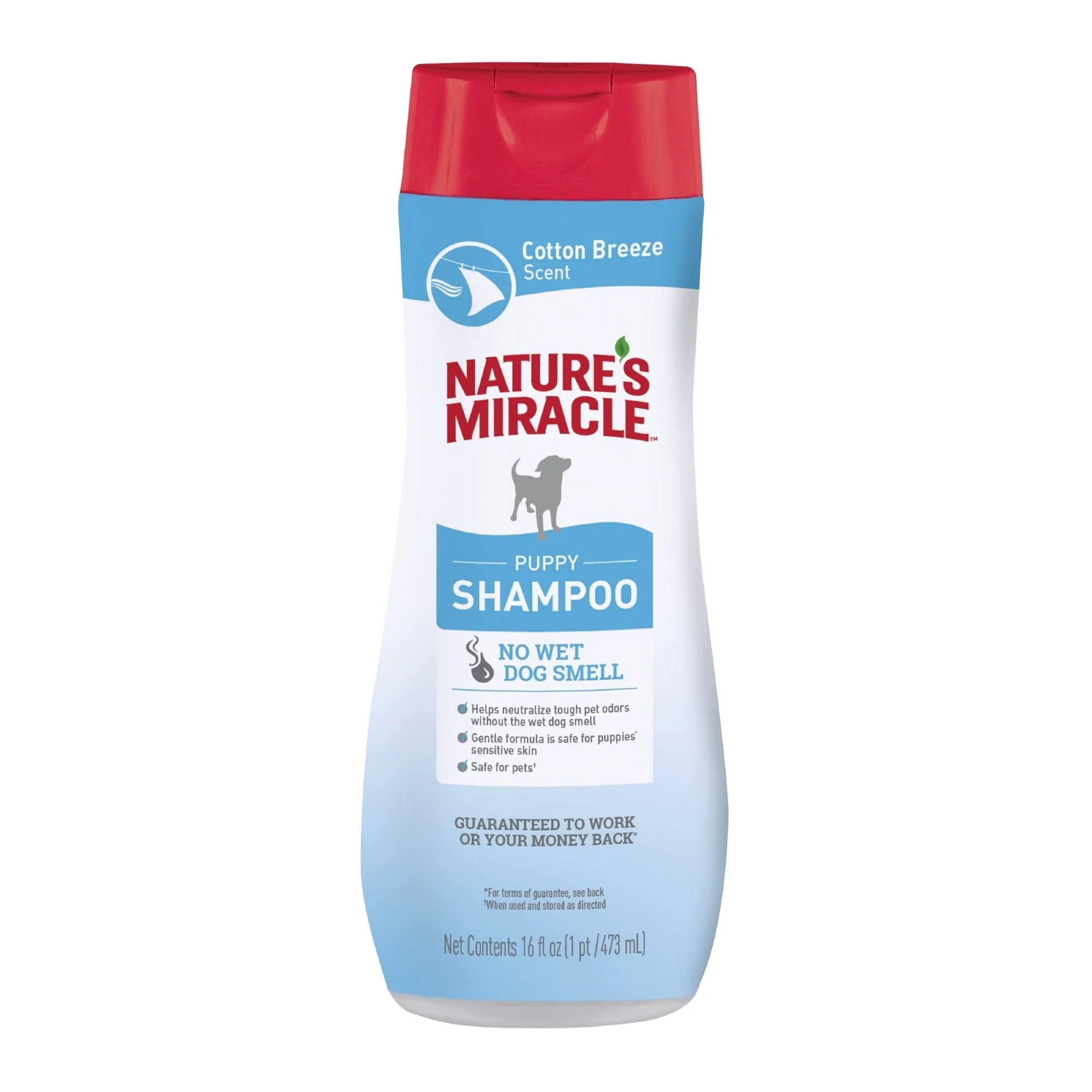Nature’s Miracle Puppy Shampoo  16 Ounces  Cotton Breeze Scent - Image 1