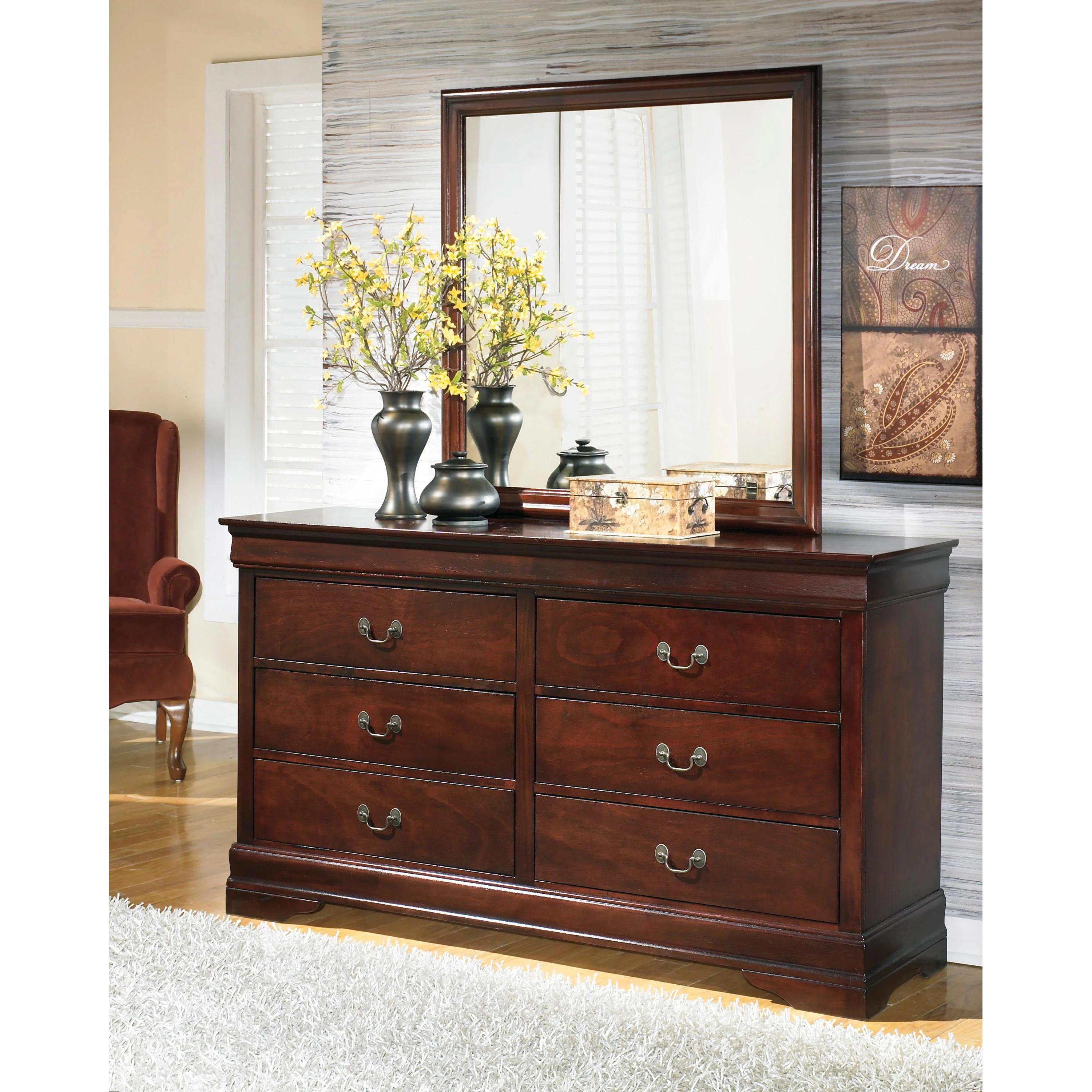 Signature Design by Ashley Alisdair B376B21 5 pc King Sleigh Bedroom Set - Image 3