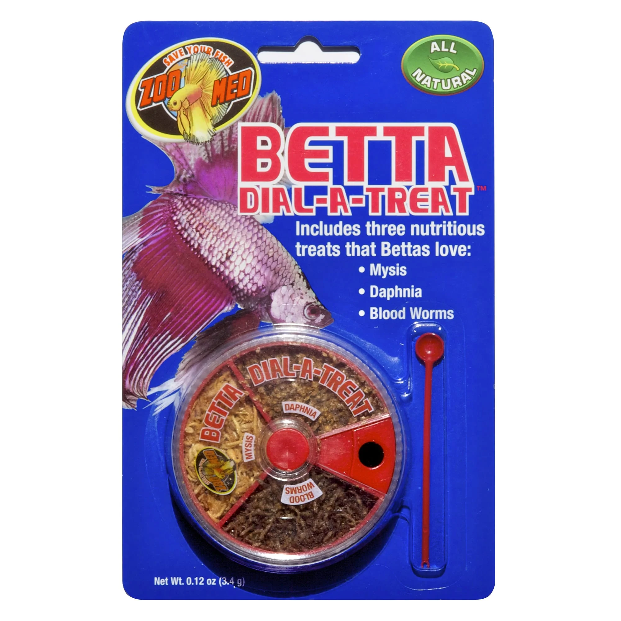 Zoo Med Betta Dial-A-Treat Betta Fish Treats  .12 Oz - Image 1