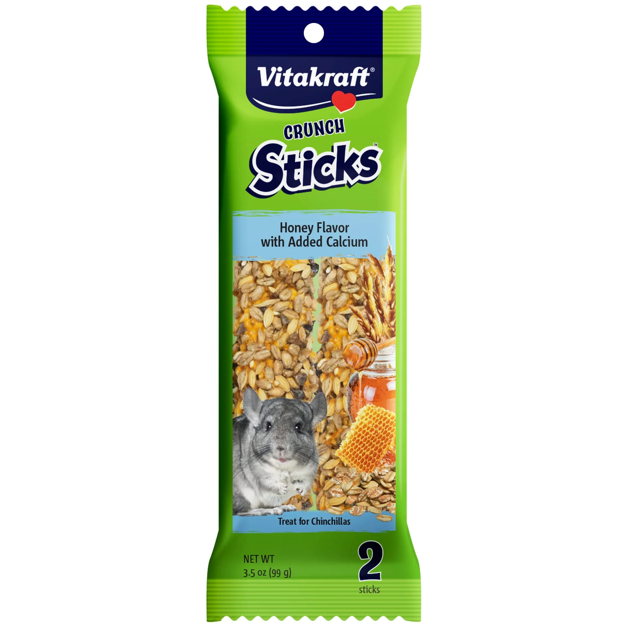 Vitakraft Calcium Crunch Sticks Chinchilla Treat, 3.5 oz. - Image 1