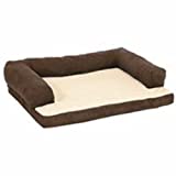 Aspen Pet Micro Suede Pet Bed for Dogs  Assorted Colors  7.5 in. H x 25 in. W x 35 in. L - Image 1
