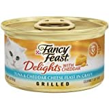 Fancy Feast Grilled Gravy Wet Cat Food  Delights Grilled Tuna & Cheddar Cheese Feast  3 oz. Can - Image 1