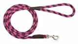 Ruby:The Mendota Snap leash is the perfect solution for exercise walking and training in the parkMatches our double braid collars and double braid jar collars perfectlyOil tanned splicesAll brass hardware" - Image 1