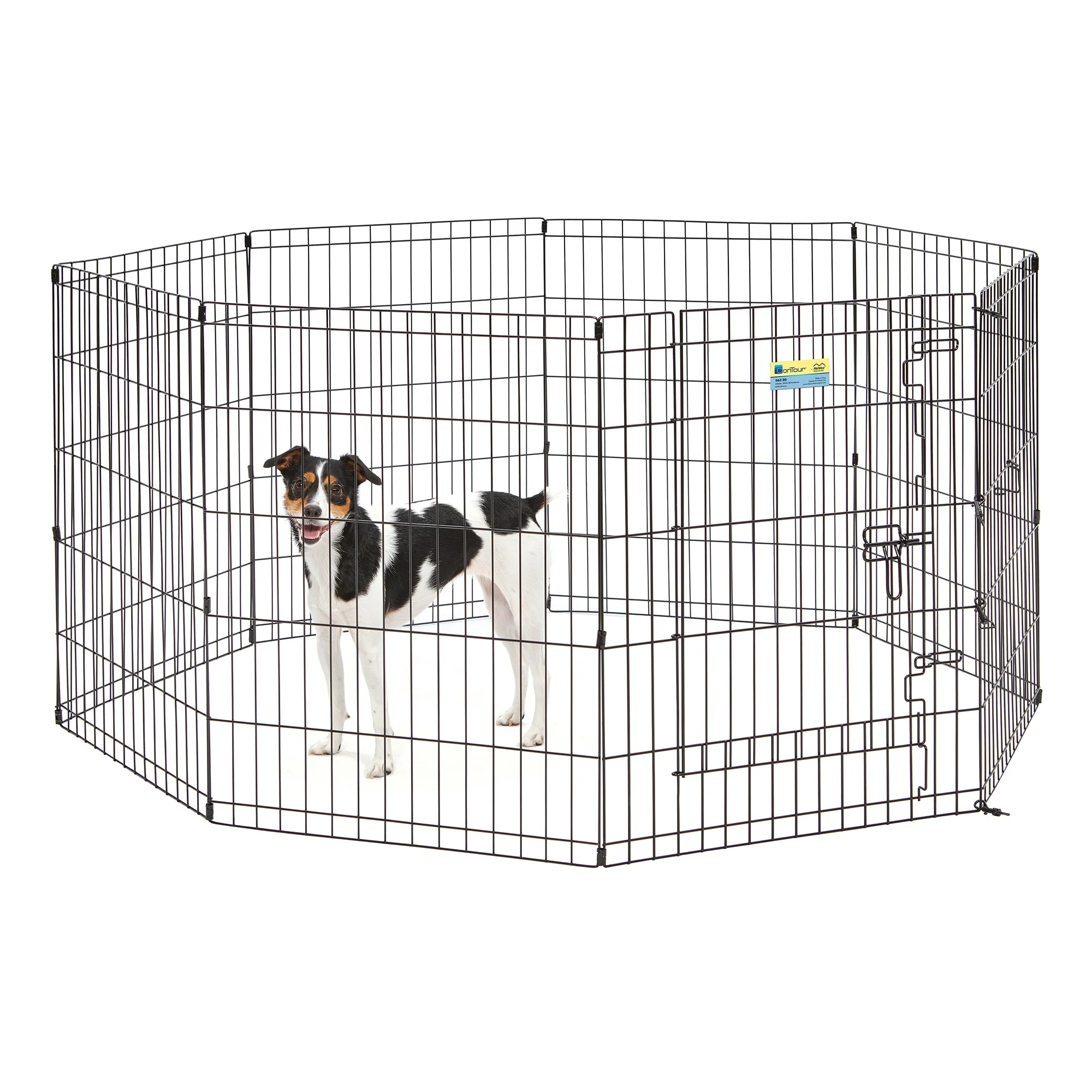 Midwest Black Contour Exercise Pen for Dogs, 30 H - Image 1