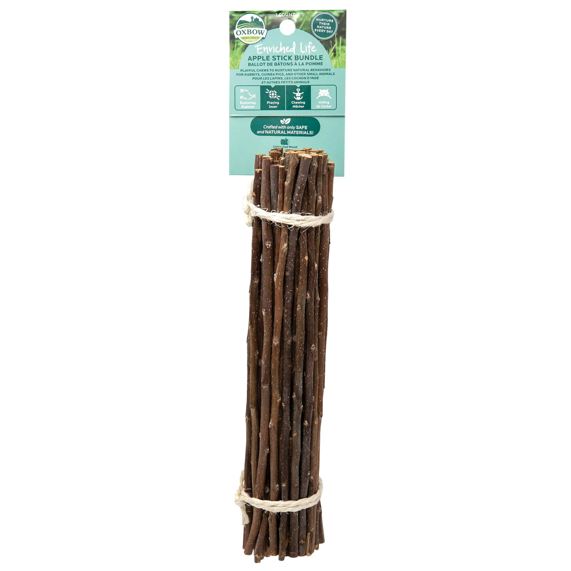 Oxbow Enriched Life Apple Stick Bundle for Small Animals - Image 1