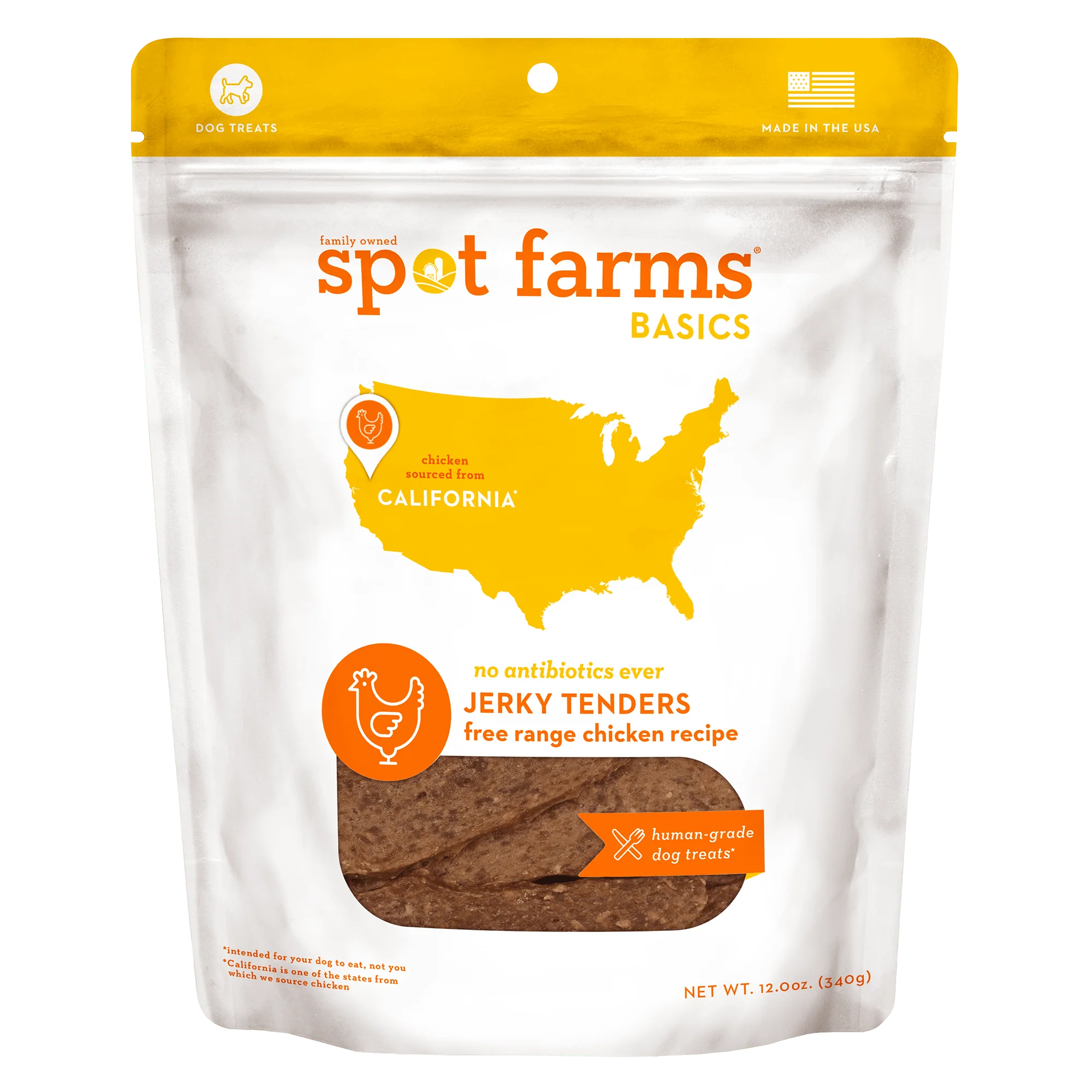 Spot Farms Basics Chicken Jerky Tenders Dog Treats 12oz - Image 1