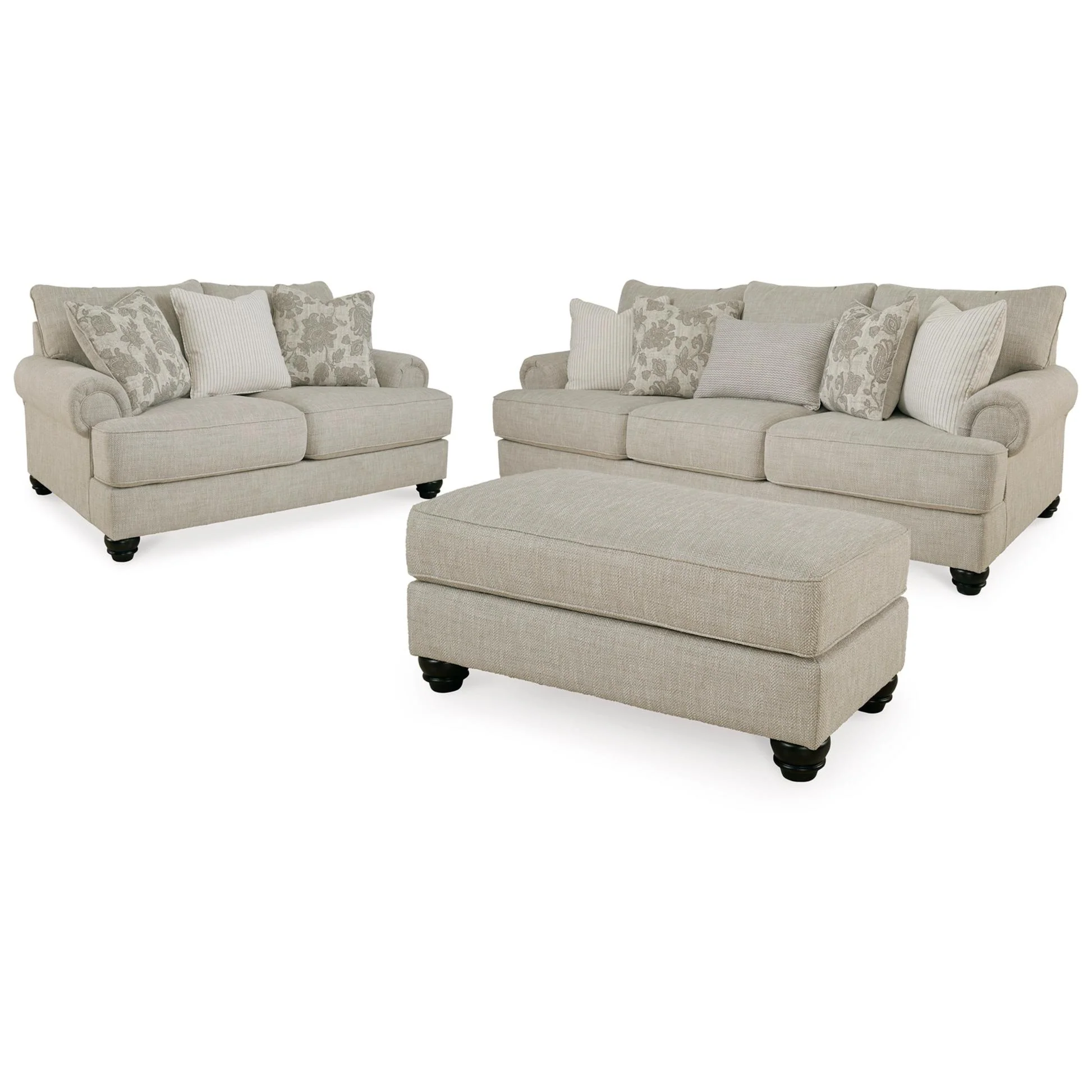 Benchcraft Asanti 13201U1 3 pc Sofa, Loveseat and Ottoman Set - Image 1